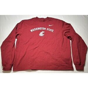 Washington State Cougars Nike Boxy Long Sleeve Shirt Men's Small Loose Fit NWOT